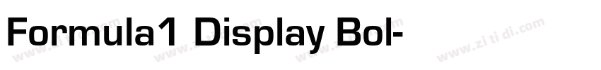 Formula1 Display Bol字体转换